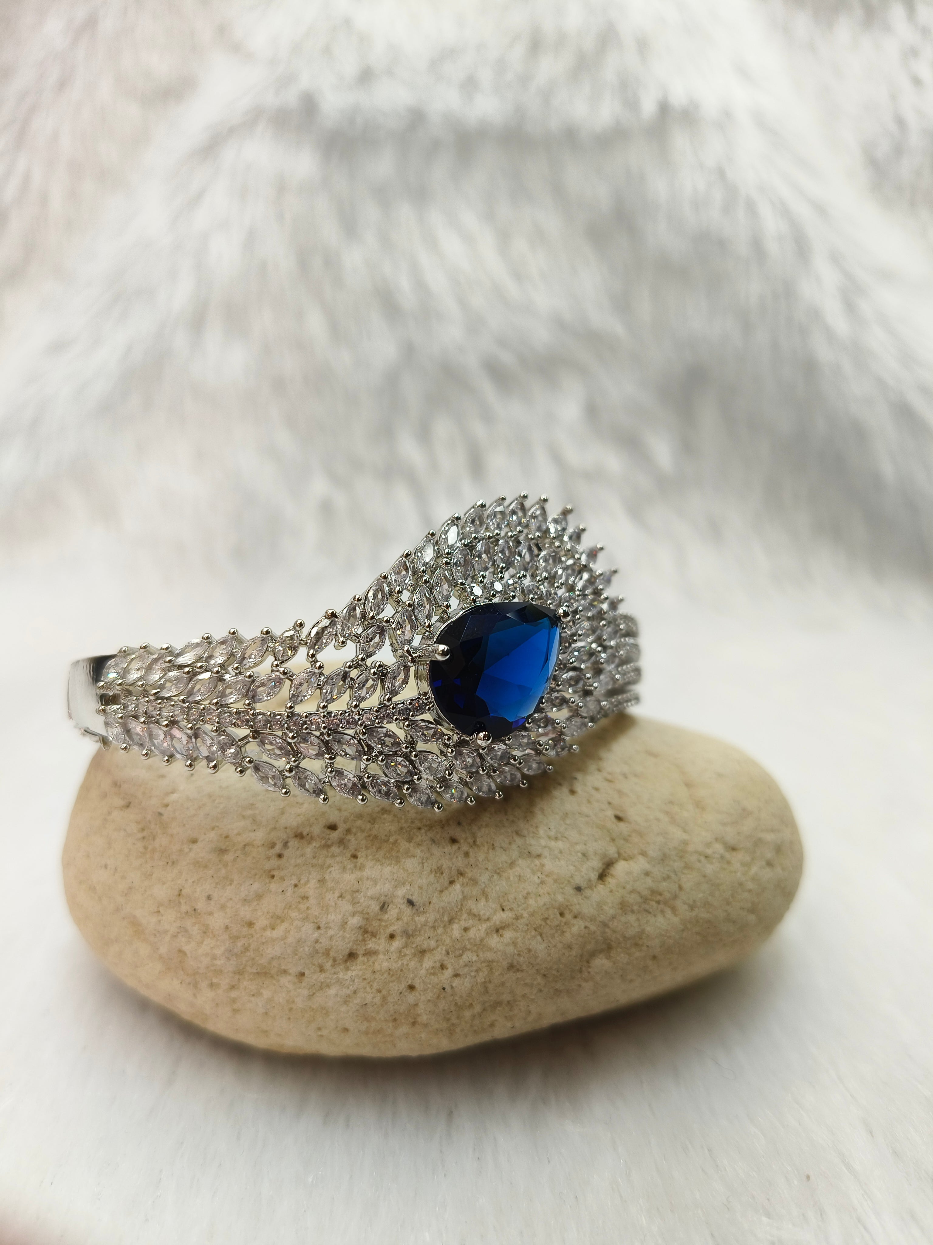Brass Metal Rhodium Polish Bracelet