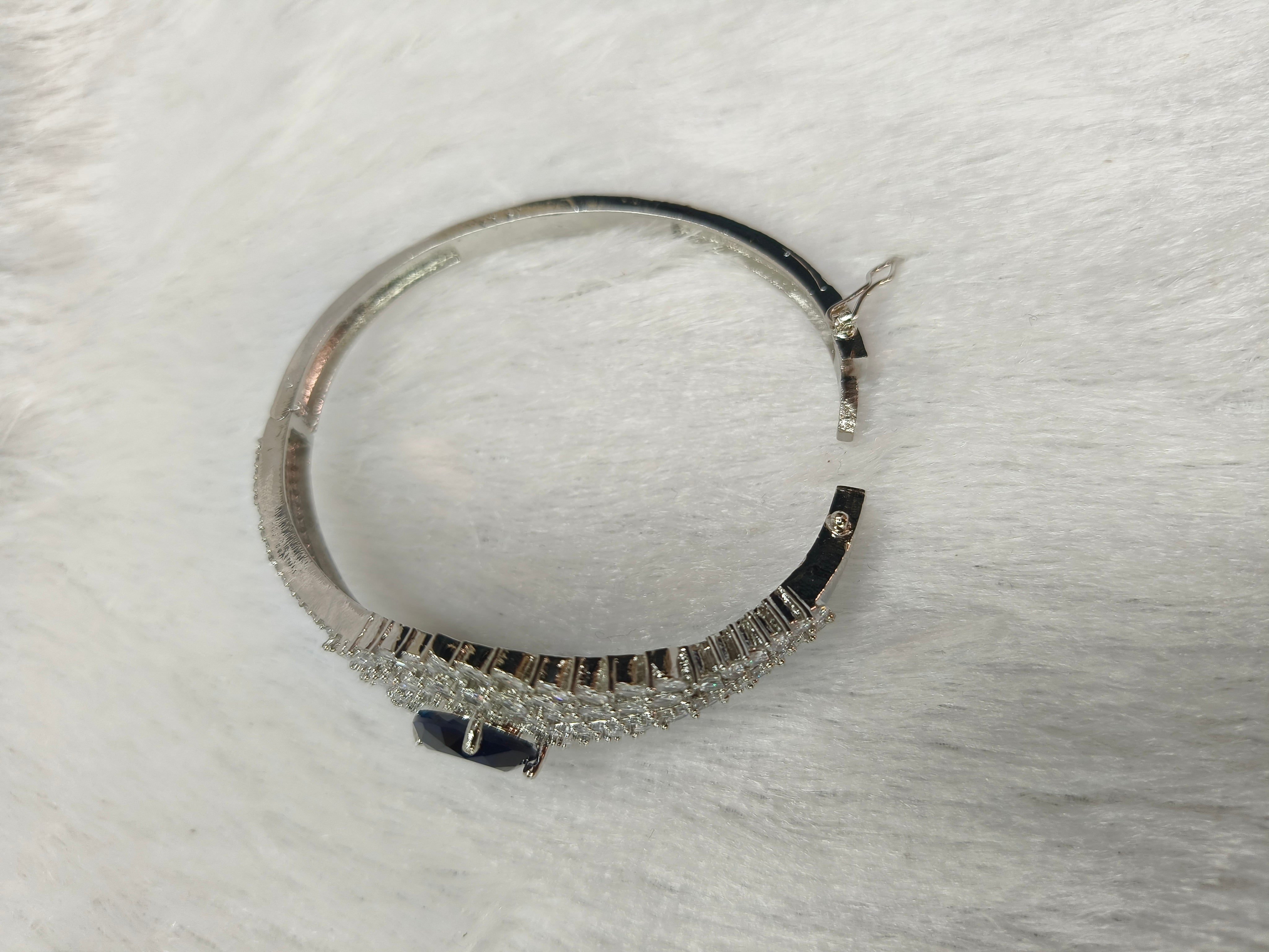 Brass Metal Rhodium Polish Bracelet