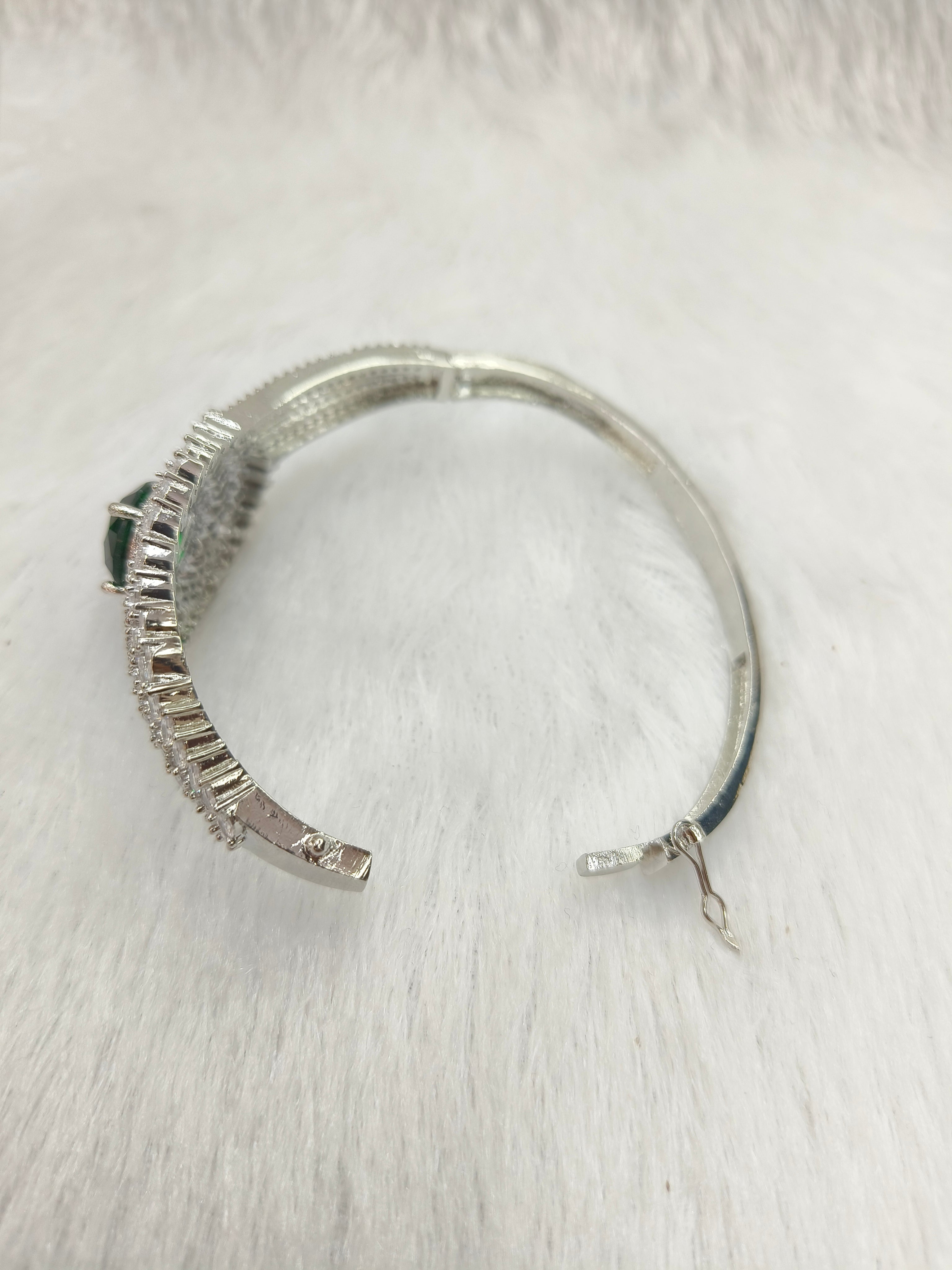 Brass Metal Rhodium Polish Bracelet