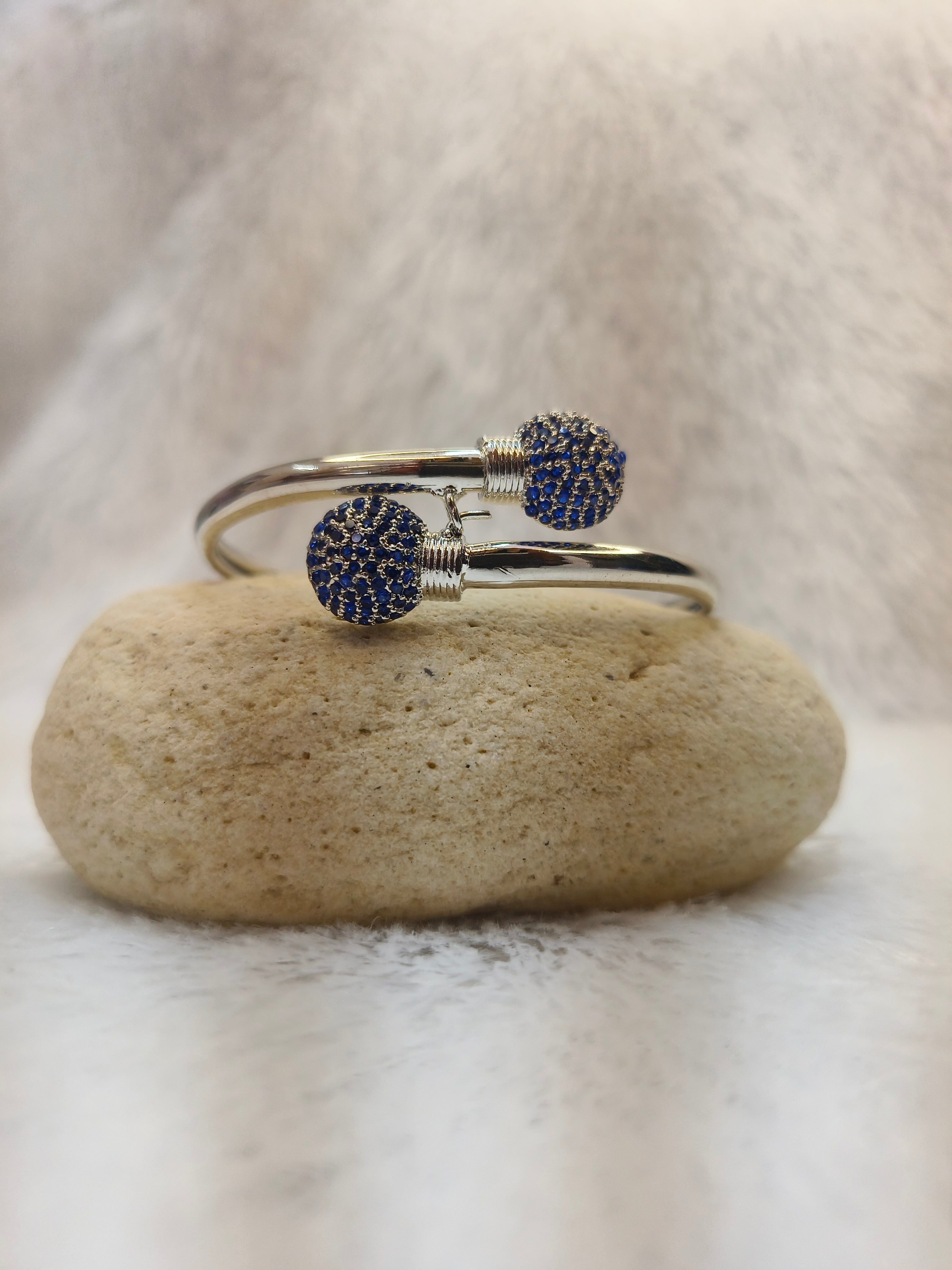 Brass Metal Rhodium Polish Bracelet