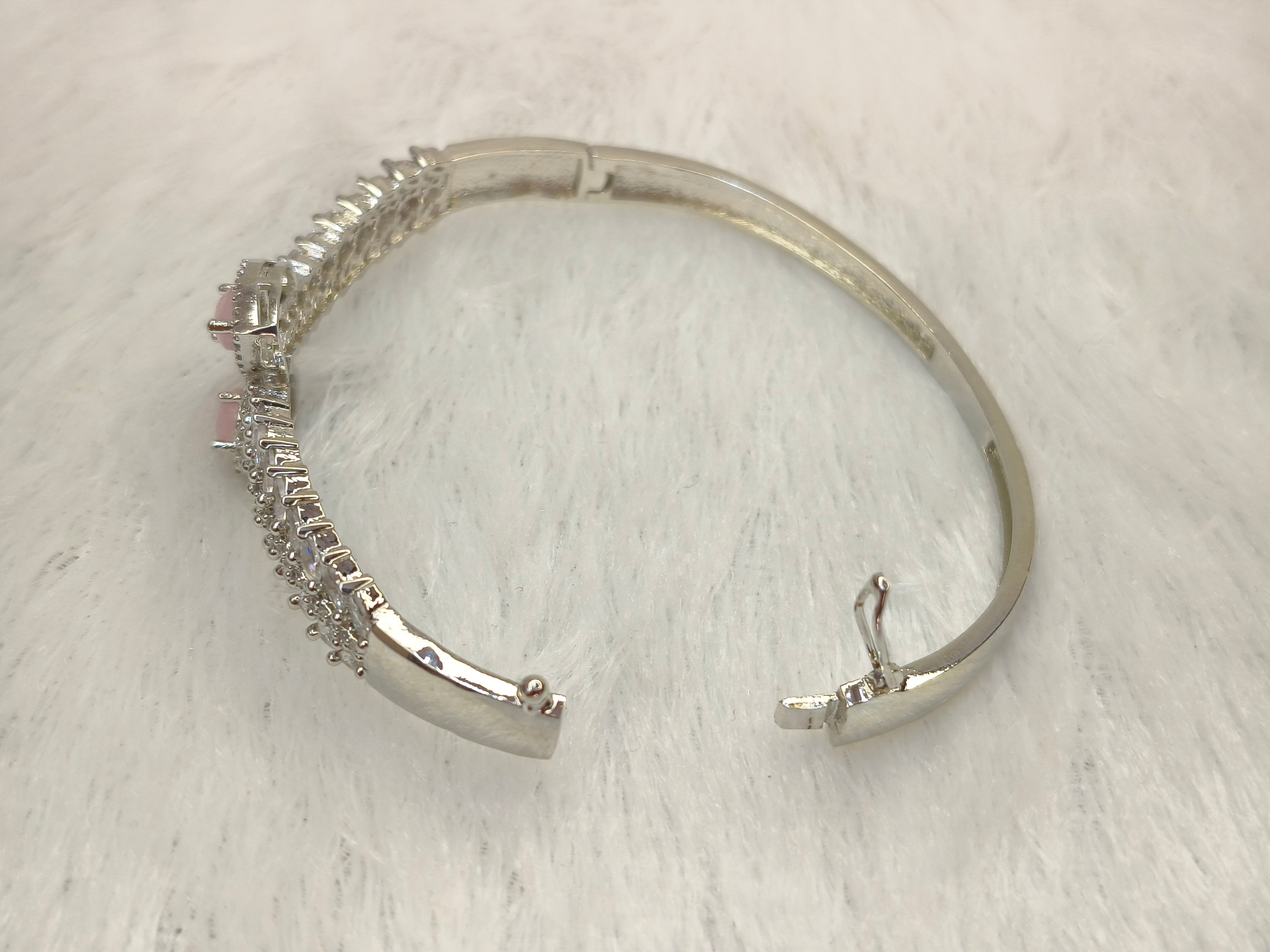 Brass Metal Rhodium Polish Bracelet